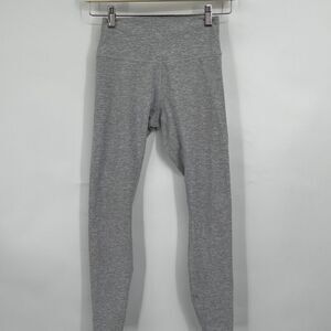 Alo Gray Athletic High Rise 7/8-Length Airbrush Pull On Leggings Size XS